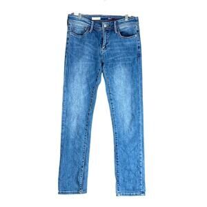 Pilcro Womens Jeans Blue Denim Mid Rise Slim Boyfriend Stretch 26